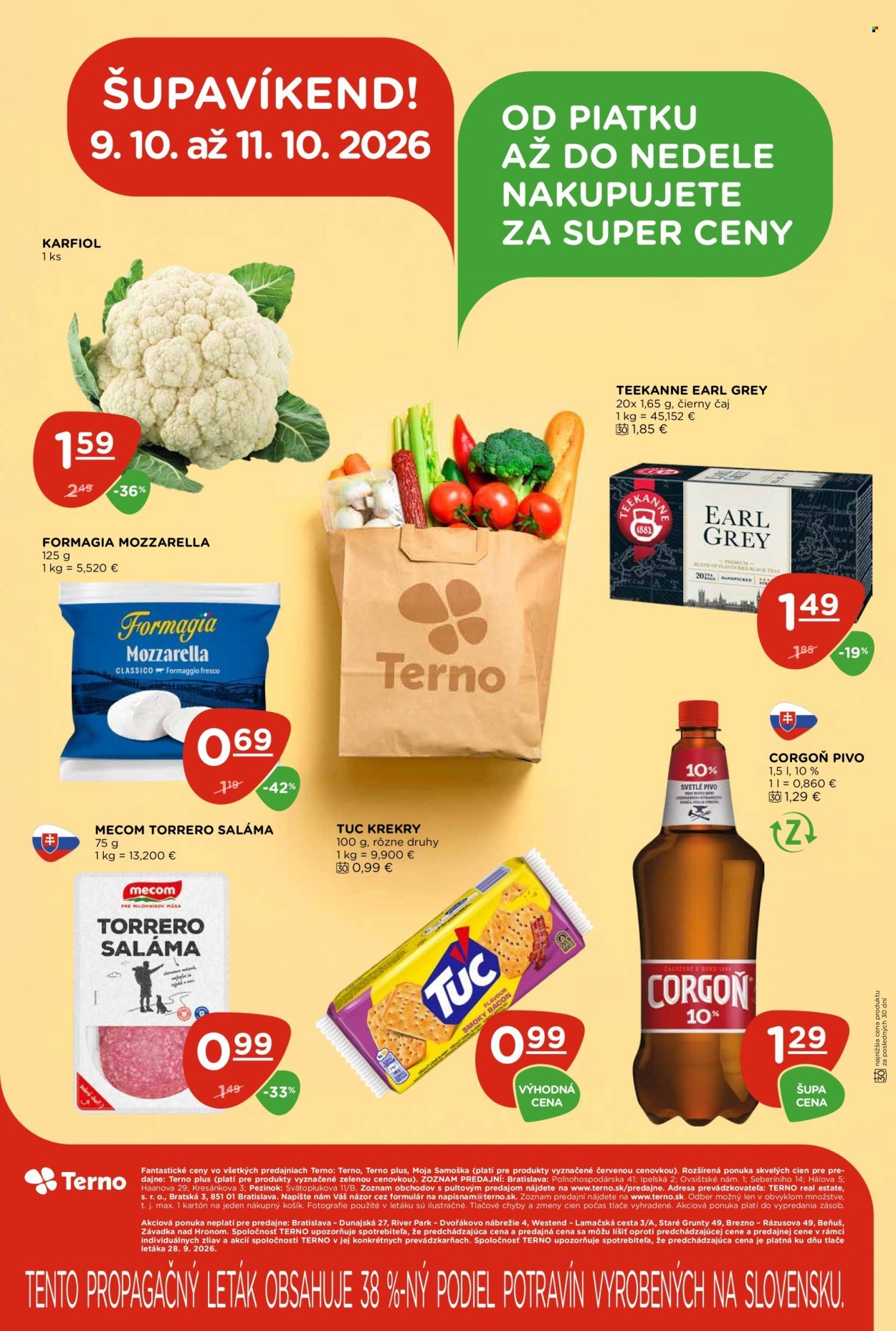 TERNO leták - Od štvrtka 8.10.2026