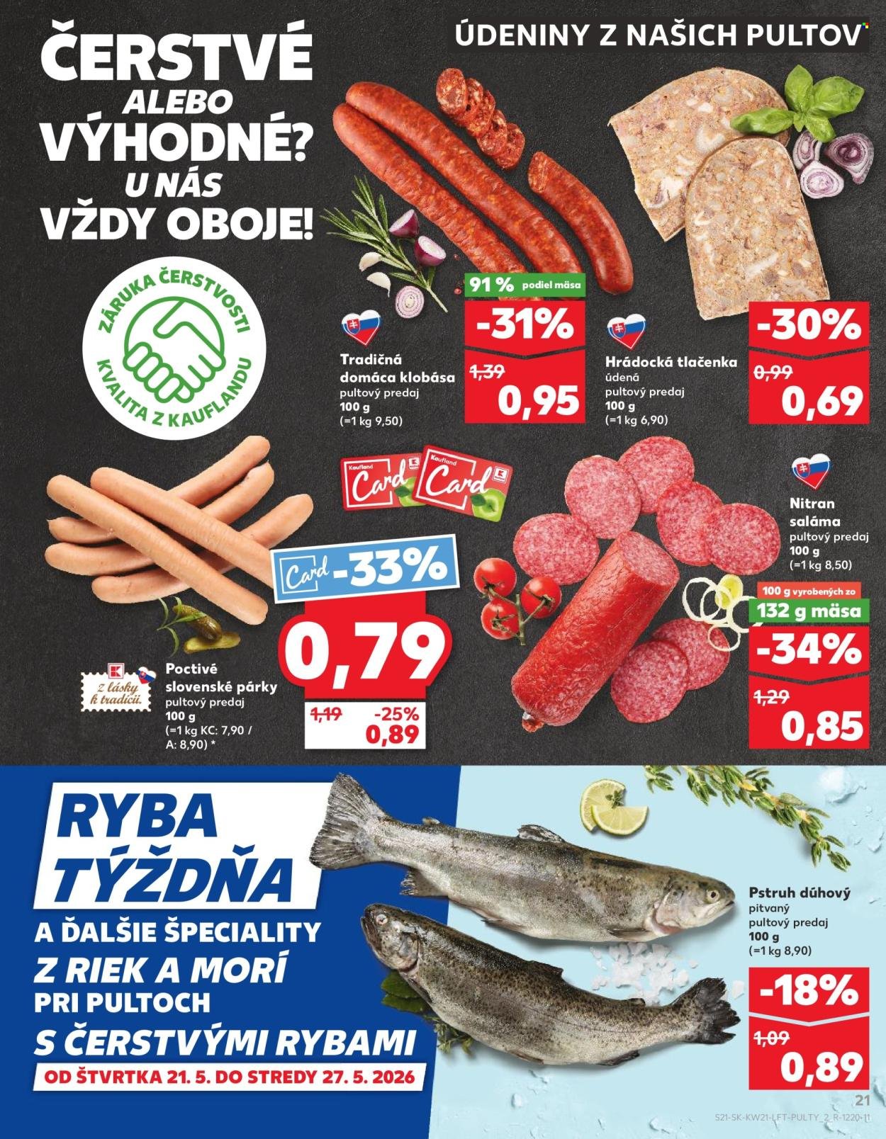 KAUFLAND leták - Od štvrtka 21.5.2026 (2026-05-21 - 2026-05-27) | 21