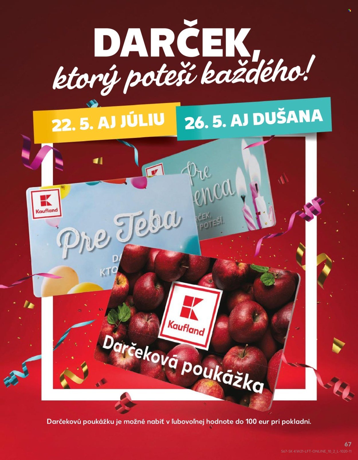 KAUFLAND leták - Od štvrtka 21.5.2026 (2026-05-21 - 2026-05-27) | 67