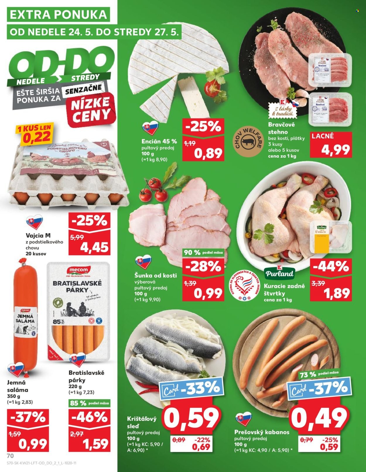KAUFLAND leták - Od štvrtka 21.5.2026 (2026-05-21 - 2026-05-27) | 70