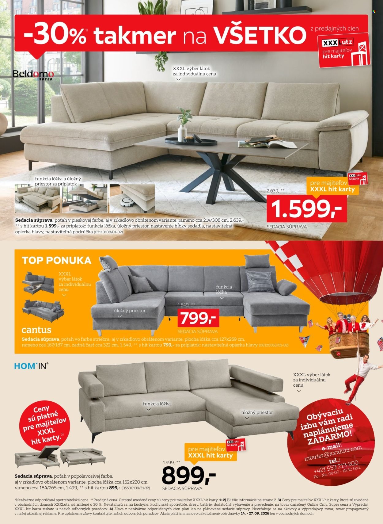 XXXLUTZ leták - Zľava 30 % takmer na všetko