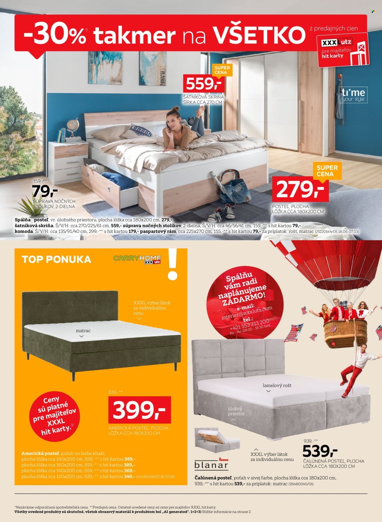 XXXLUTZ leták - Zľava 30 % takmer na všetko
