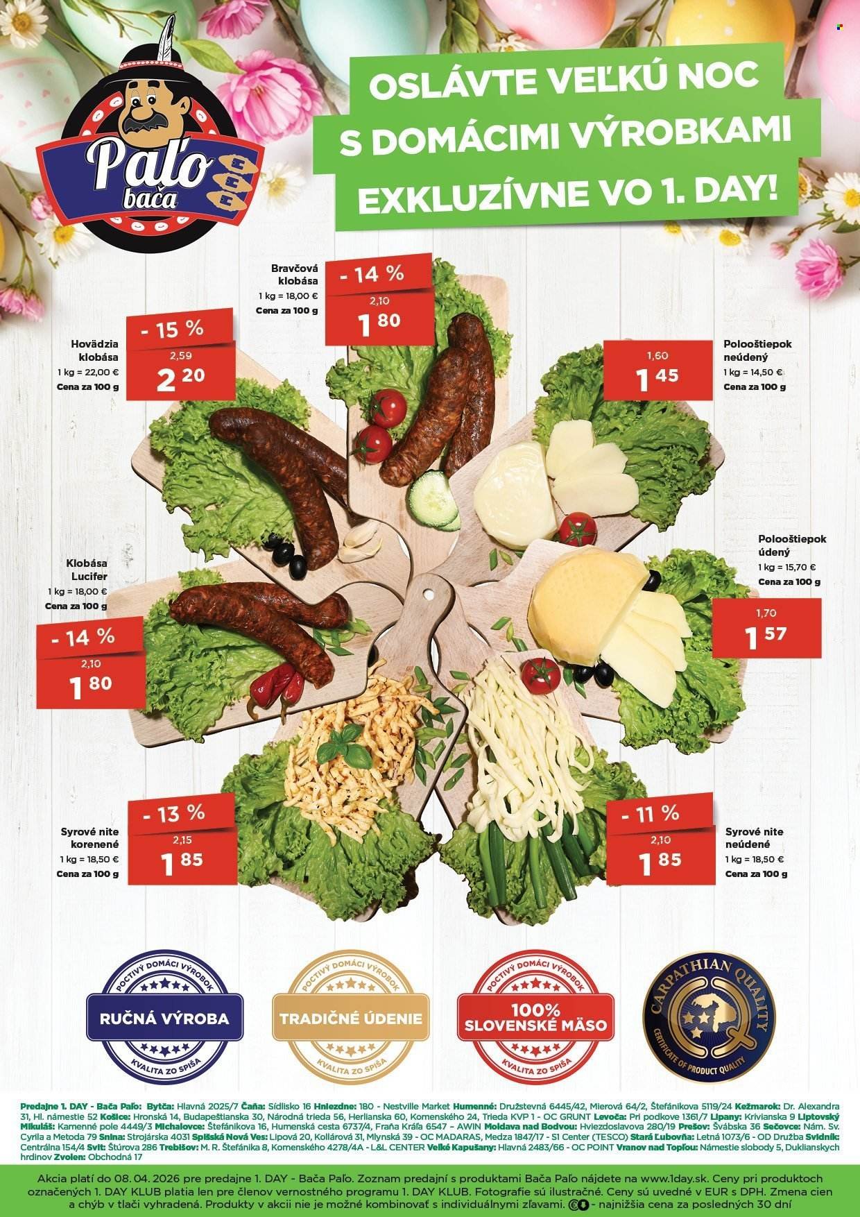 1DAY leták - Od štvrtka 26.3.2026 (2026-03-26 - 2026-04-08) | 4