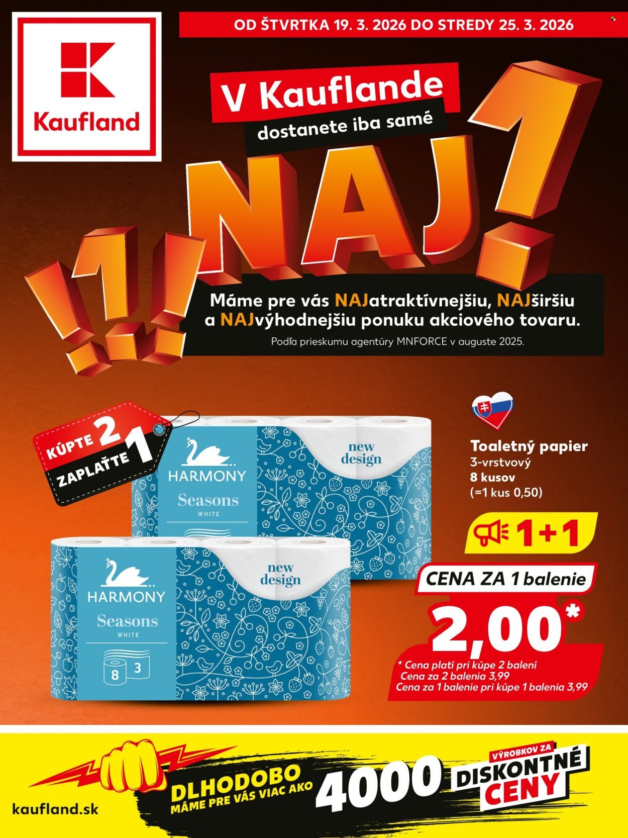 KAUFLAND leták - NAJ! (2026-03-19 - 2026-03-25) | 1
