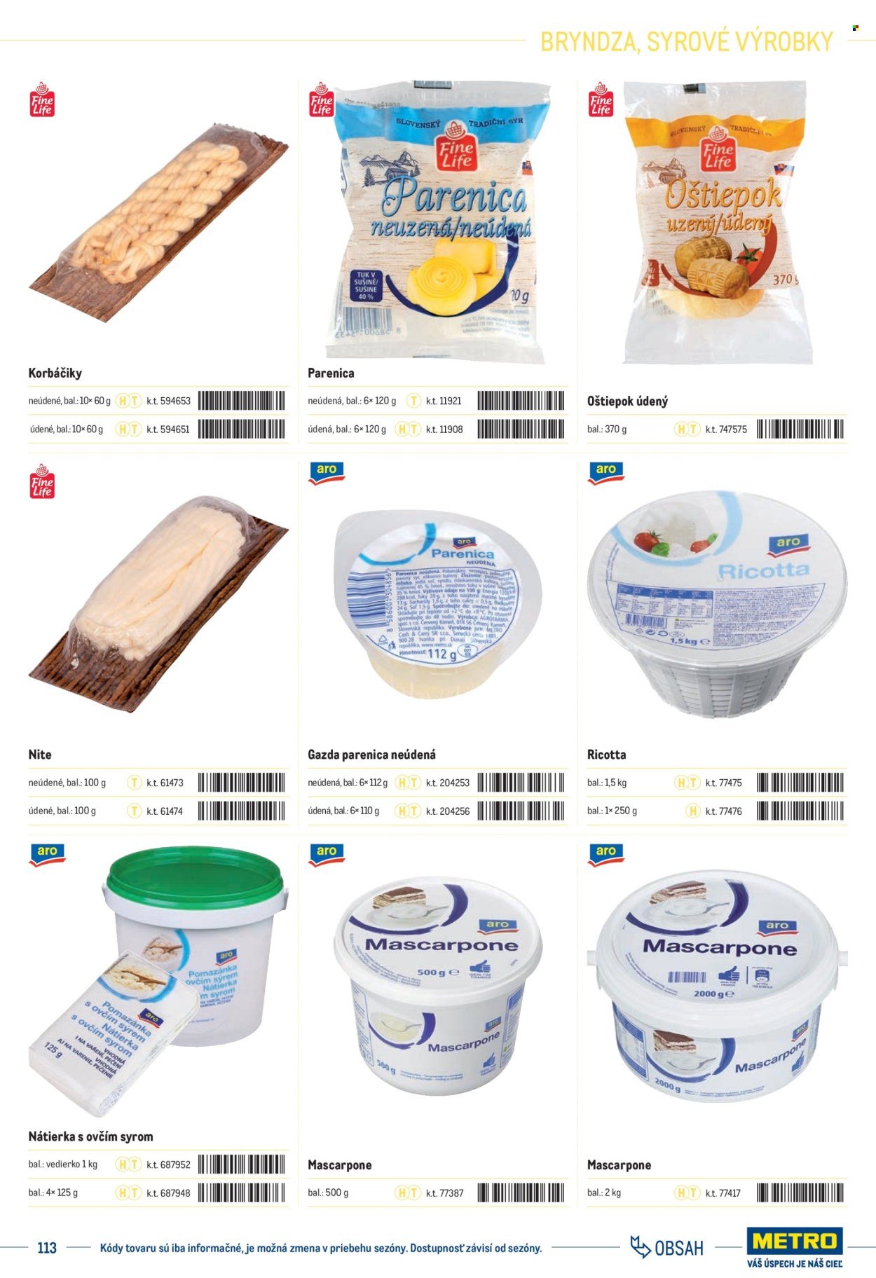 METRO leták - Katalóg vlastných značiek METRO (2025-10-01 - 2025-12-31) | 113