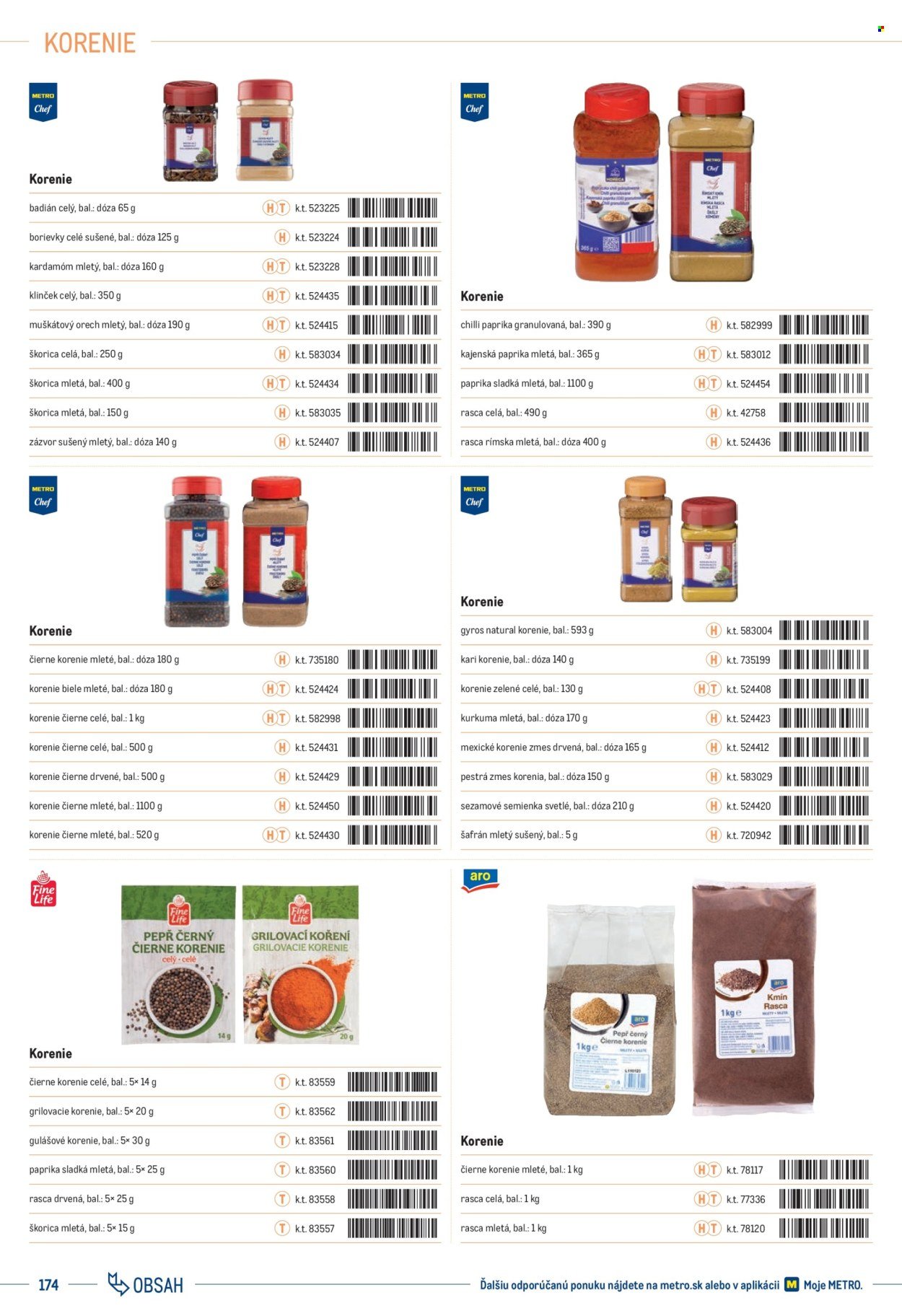 METRO leták - Katalóg vlastných značiek METRO (2025-10-01 - 2025-12-31) | 174