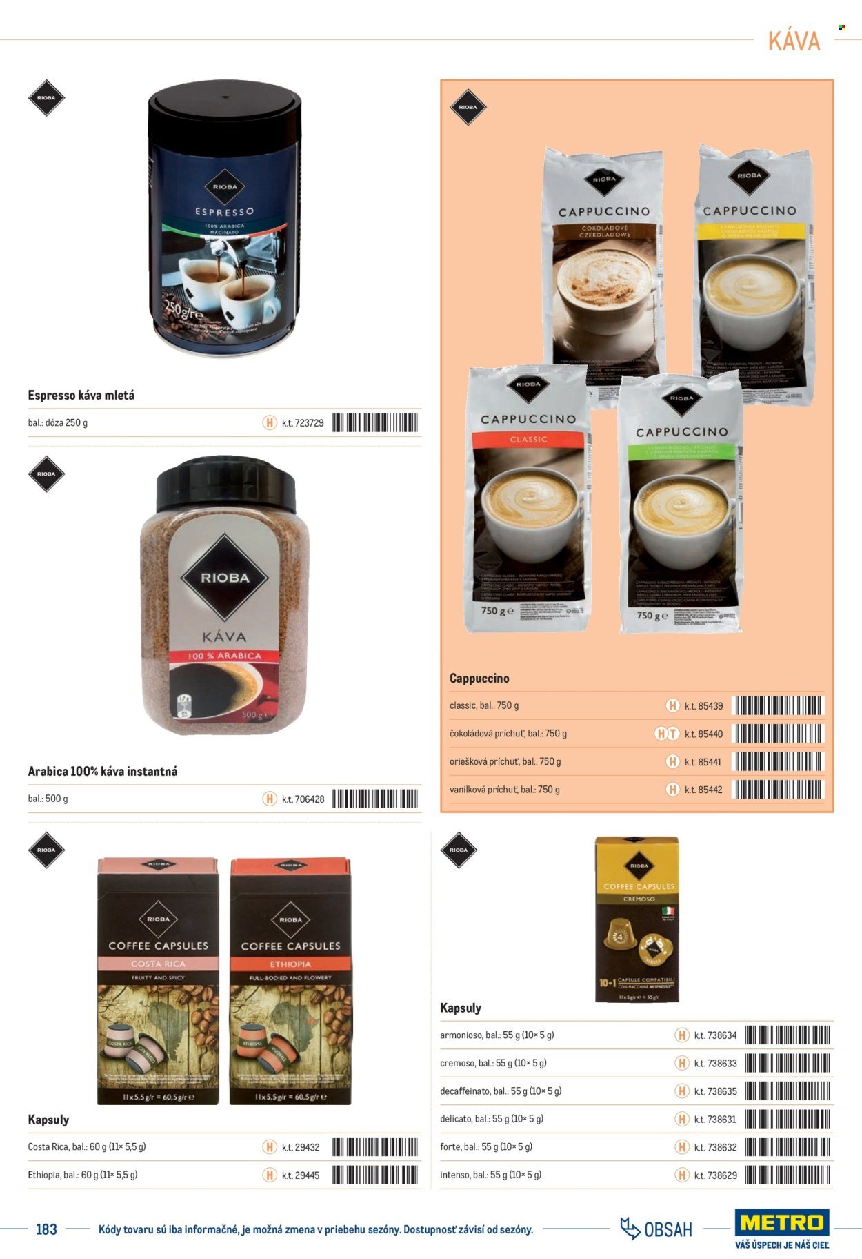 METRO leták - Katalóg vlastných značiek METRO (2025-10-01 - 2025-12-31) | 183