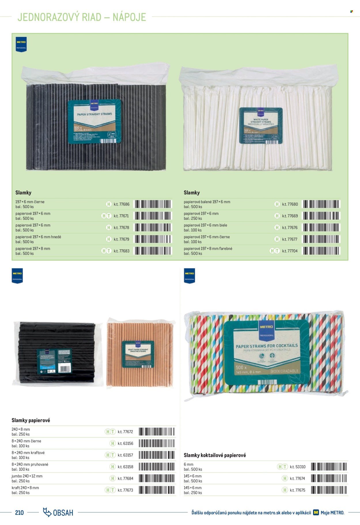 METRO leták - Katalóg vlastných značiek METRO (2025-10-01 - 2025-12-31) | 210