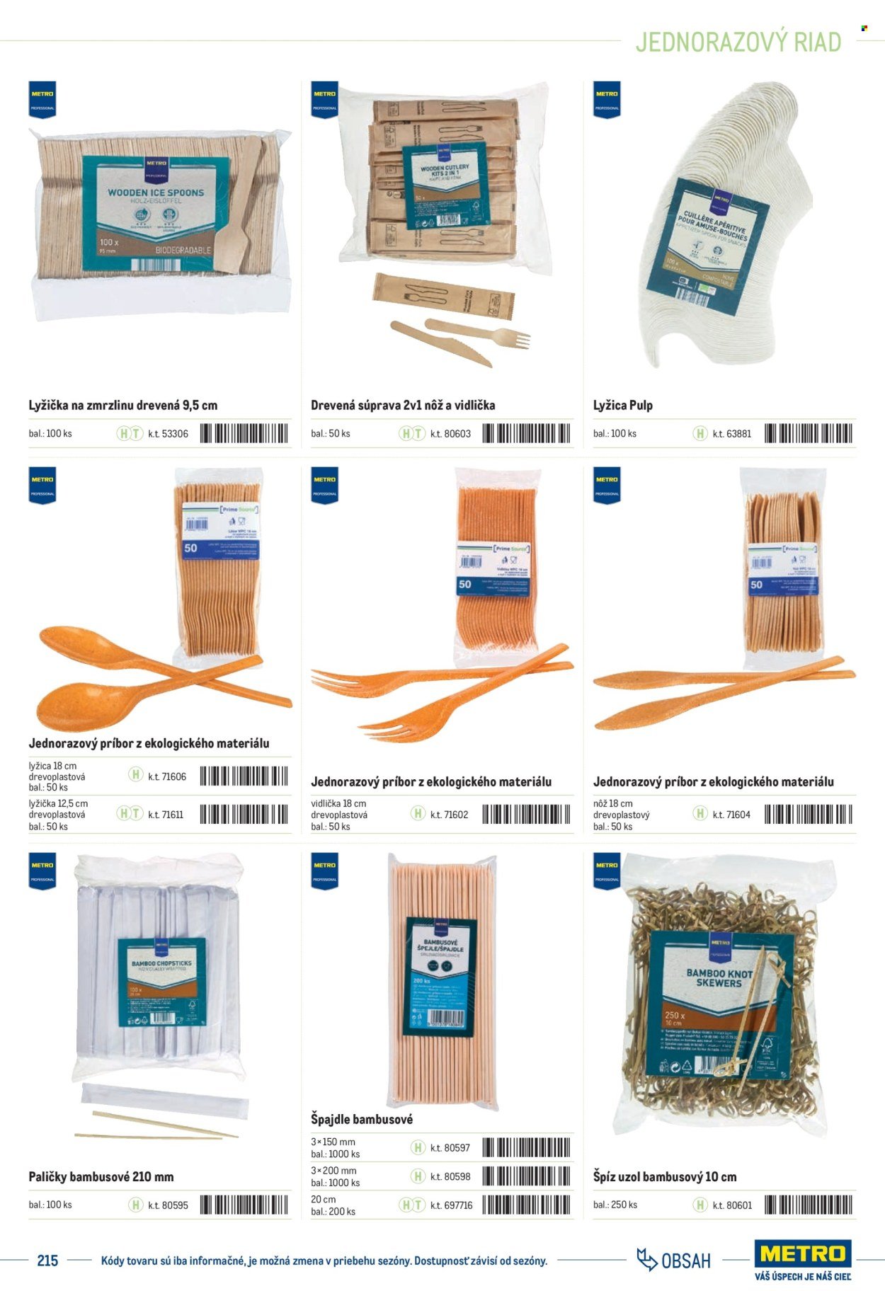 METRO leták - Katalóg vlastných značiek METRO (2025-10-01 - 2025-12-31) | 215