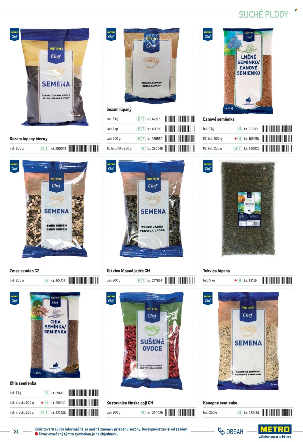 METRO leták - Katalóg vlastných značiek METRO (2025-10-01 - 2025-12-31) | 31