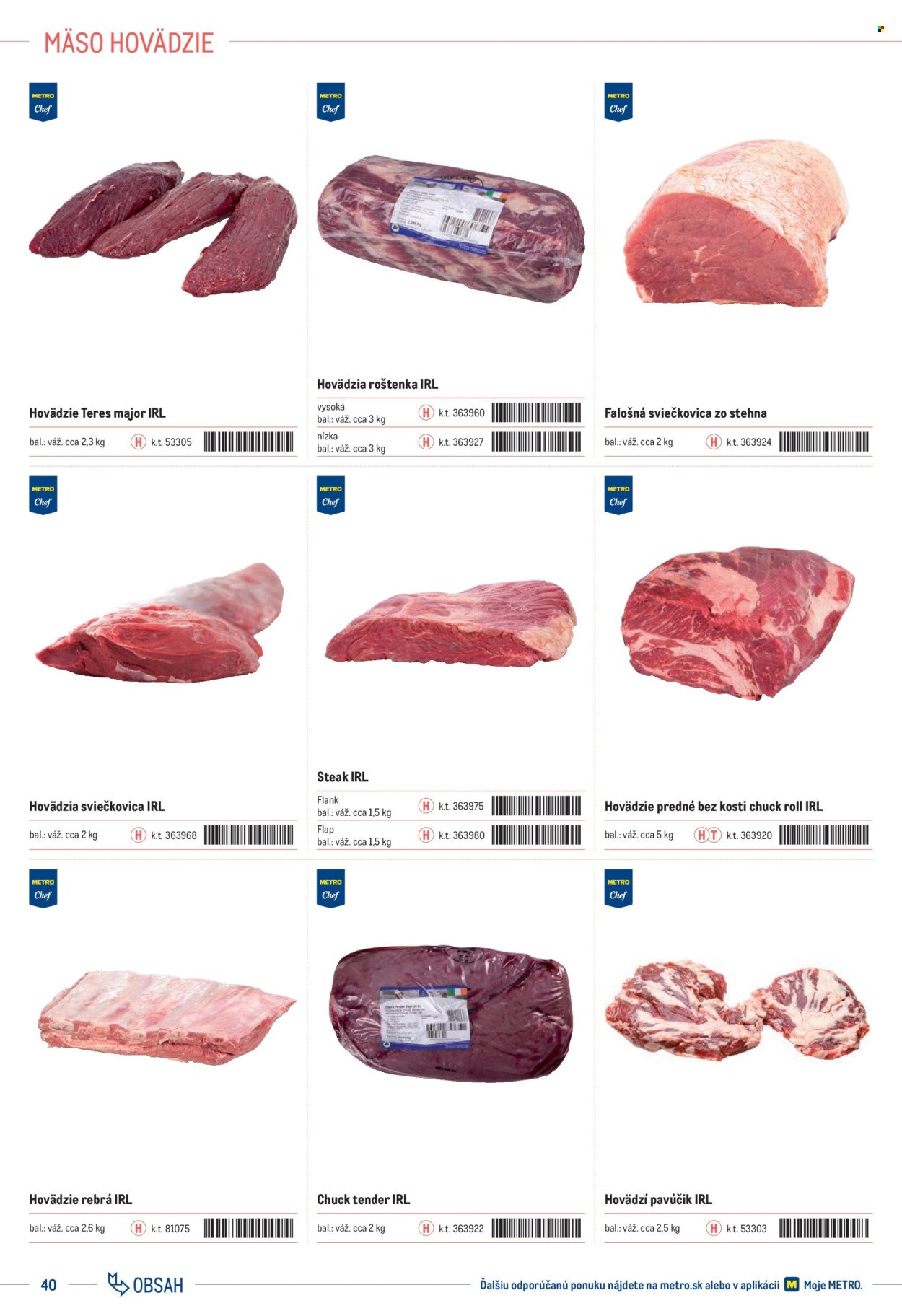 METRO leták - Katalóg vlastných značiek METRO (2025-10-01 - 2025-12-31) | 40