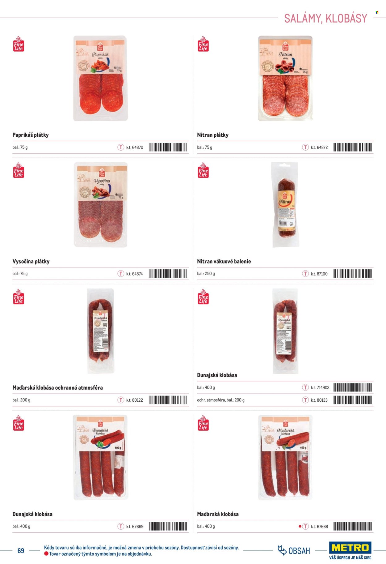 METRO leták - Katalóg vlastných značiek METRO (2025-10-01 - 2025-12-31) | 69