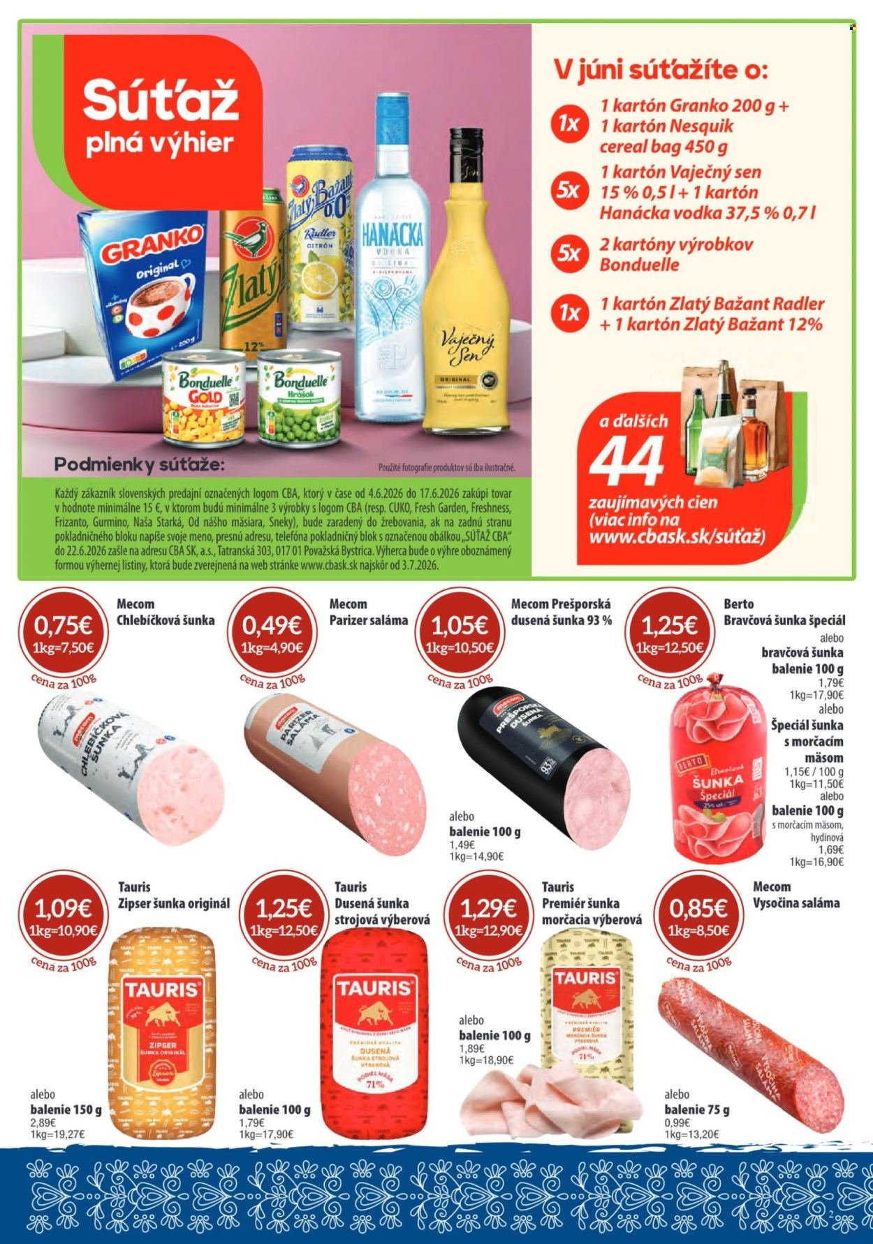 SINTRA leták - Od štvrtka 4.6.2026