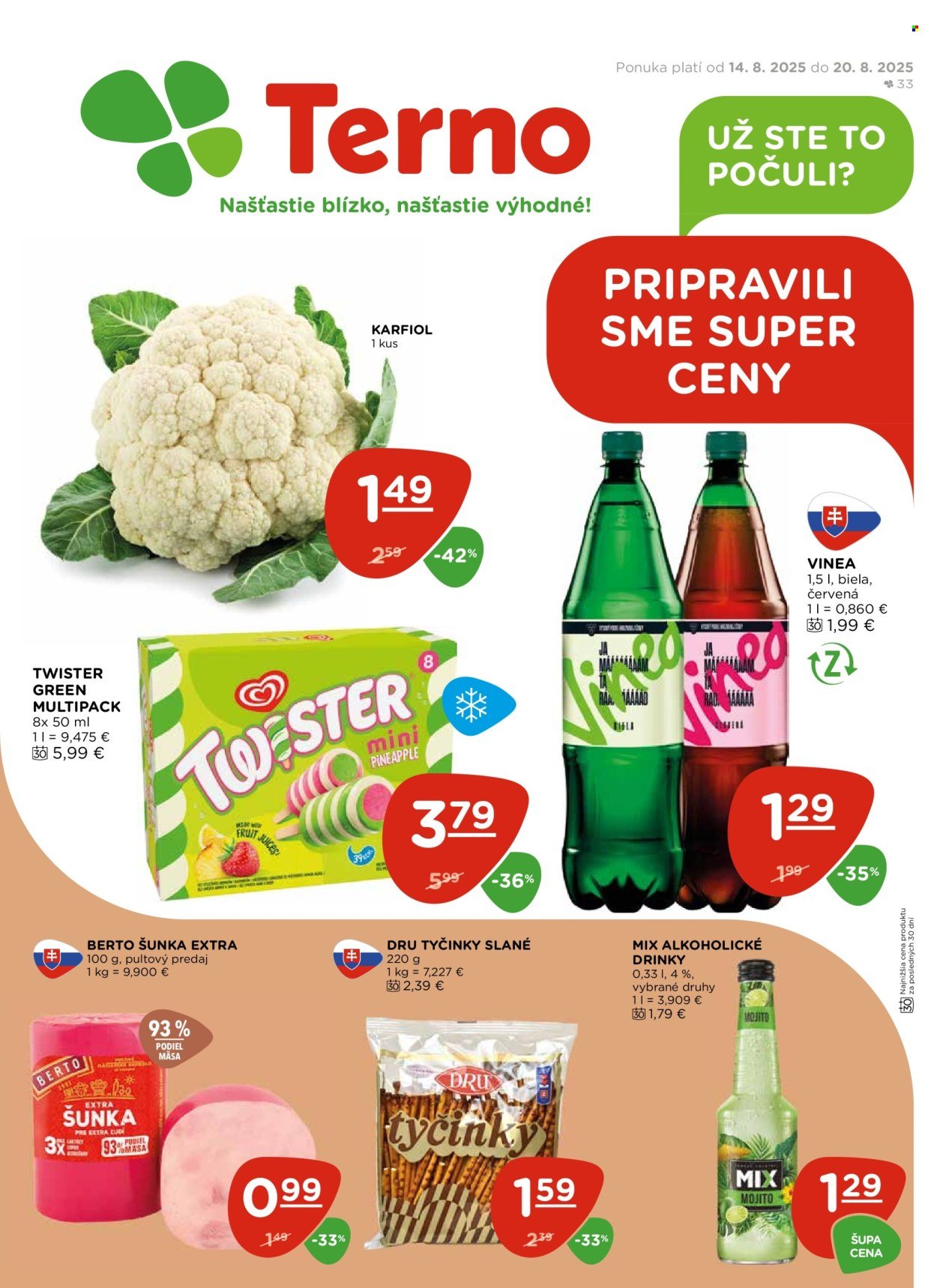 TERNO leták - Od štvrtka 14.8.2025 (2025-08-14 - 2025-08-20) | 1