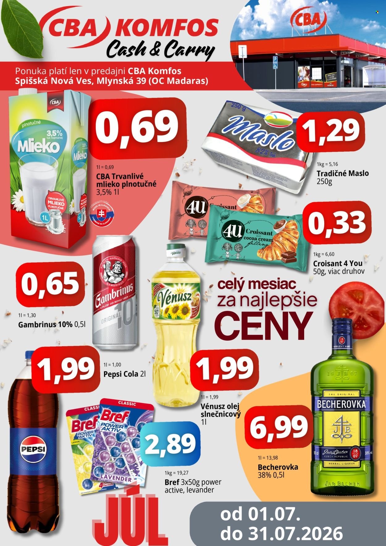 CBA KOMFOS leták - Super ceny Cash&Carry - Spišská Nová Ves