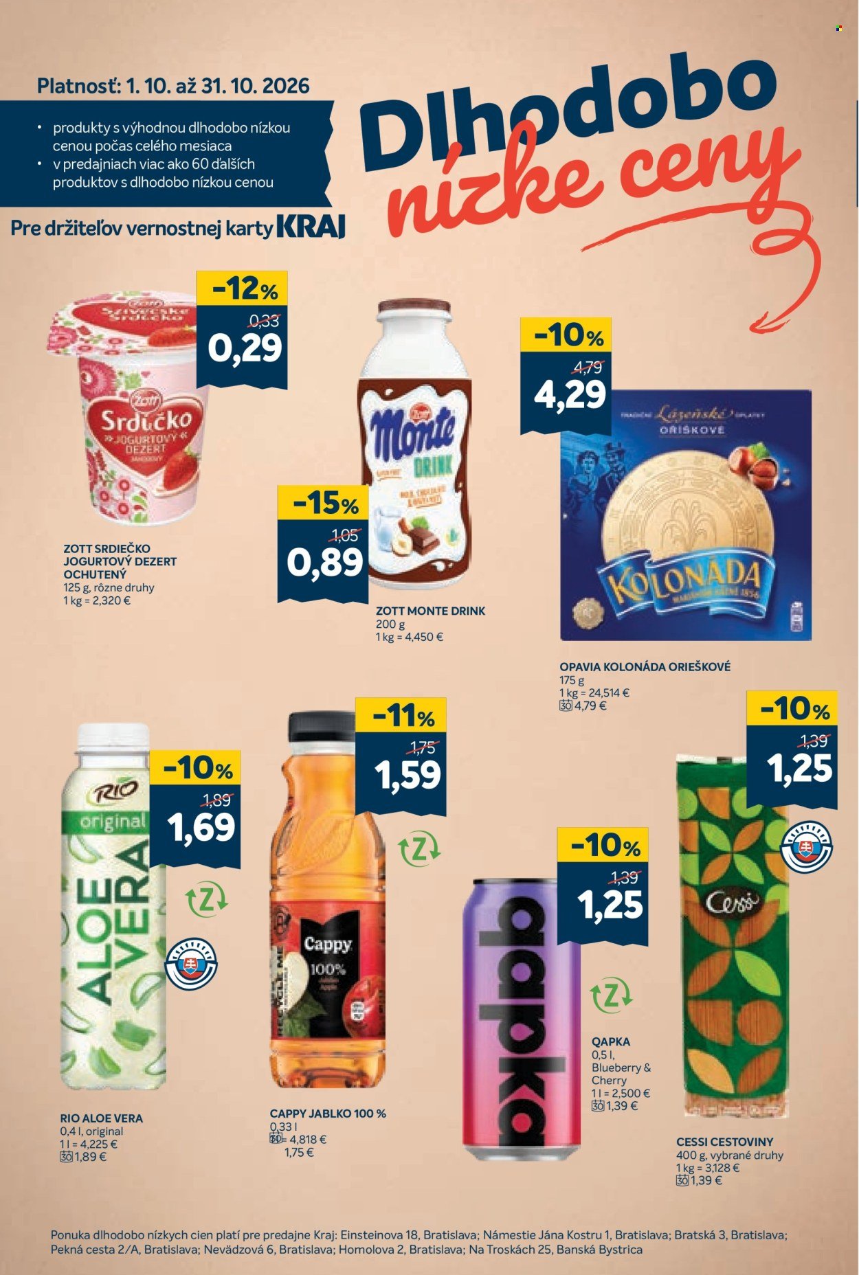 KRAJ leták - Od štvrtka 15.10.2026