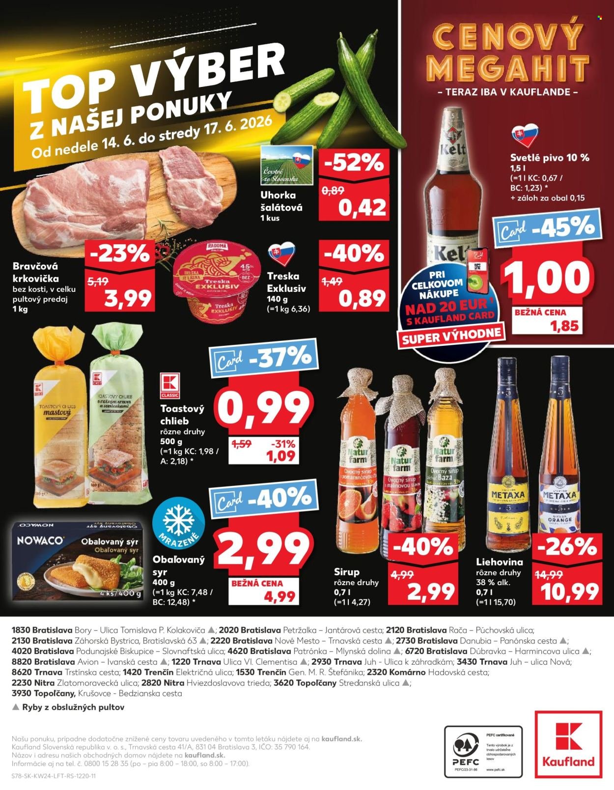 KAUFLAND leták - Od štvrtka 11.6.2026