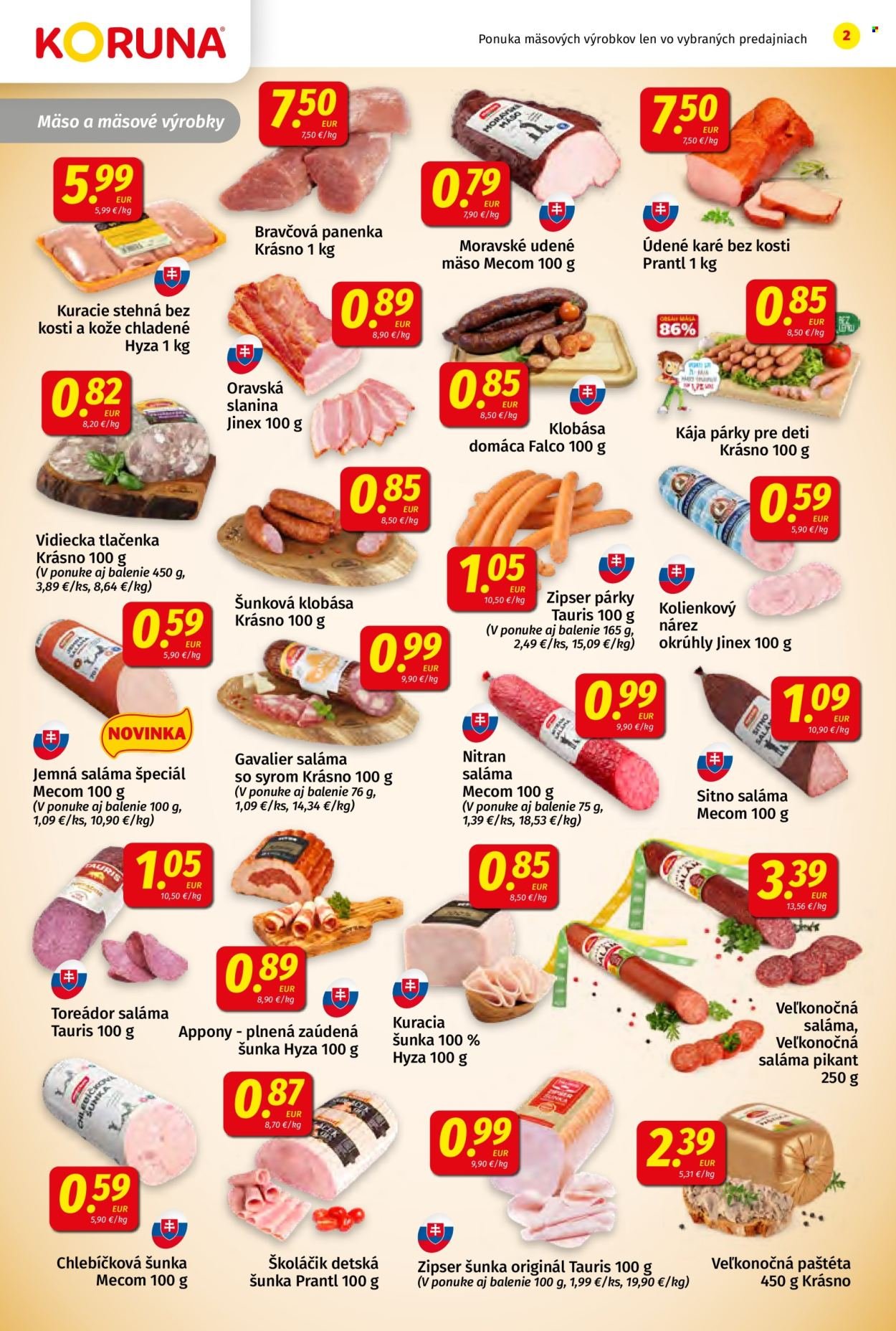 POTRAVINY KORUNA leták - Od piatka 20.3.2026 (2026-03-20 - 2026-04-08) | 2