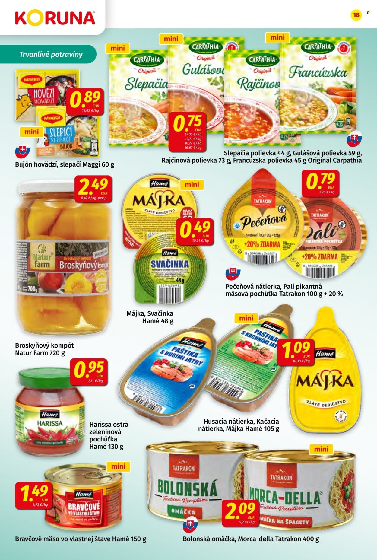 POTRAVINY KORUNA leták - Od piatka 20.3.2026 (2026-03-20 - 2026-04-08) | 18