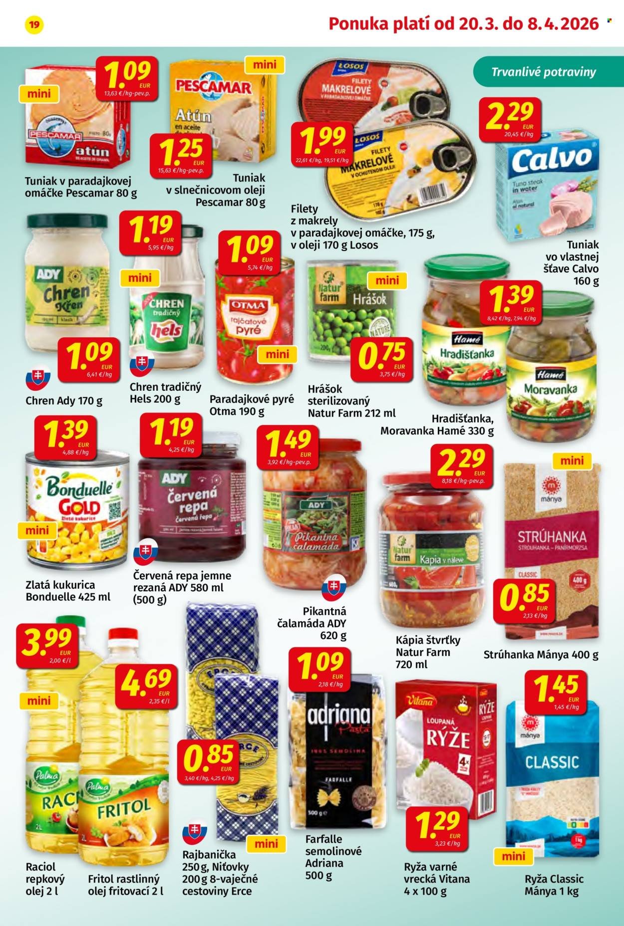 POTRAVINY KORUNA leták - Od piatka 20.3.2026 (2026-03-20 - 2026-04-08) | 19