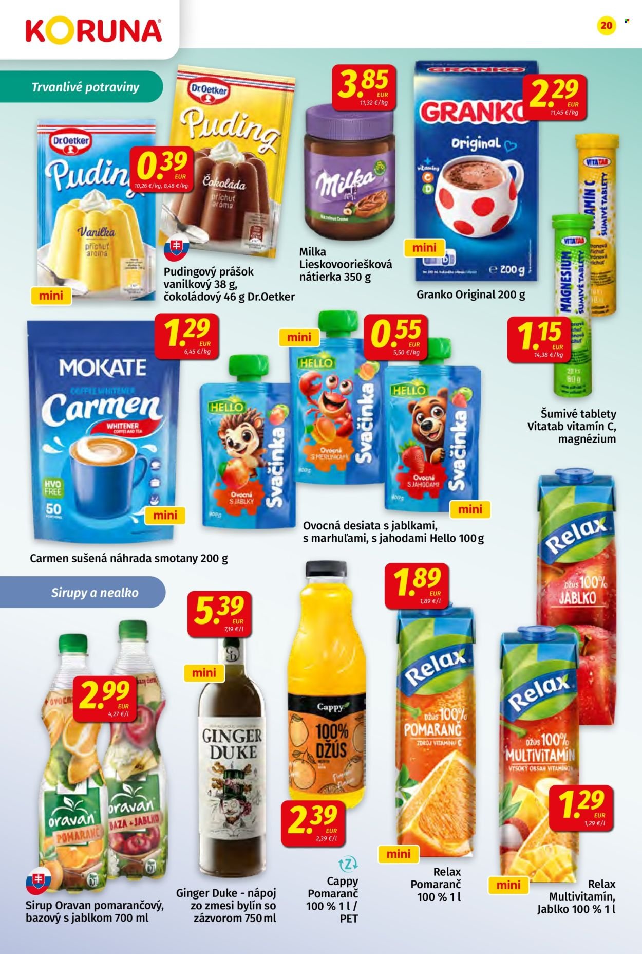 POTRAVINY KORUNA leták - Od piatka 20.3.2026 (2026-03-20 - 2026-04-08) | 20