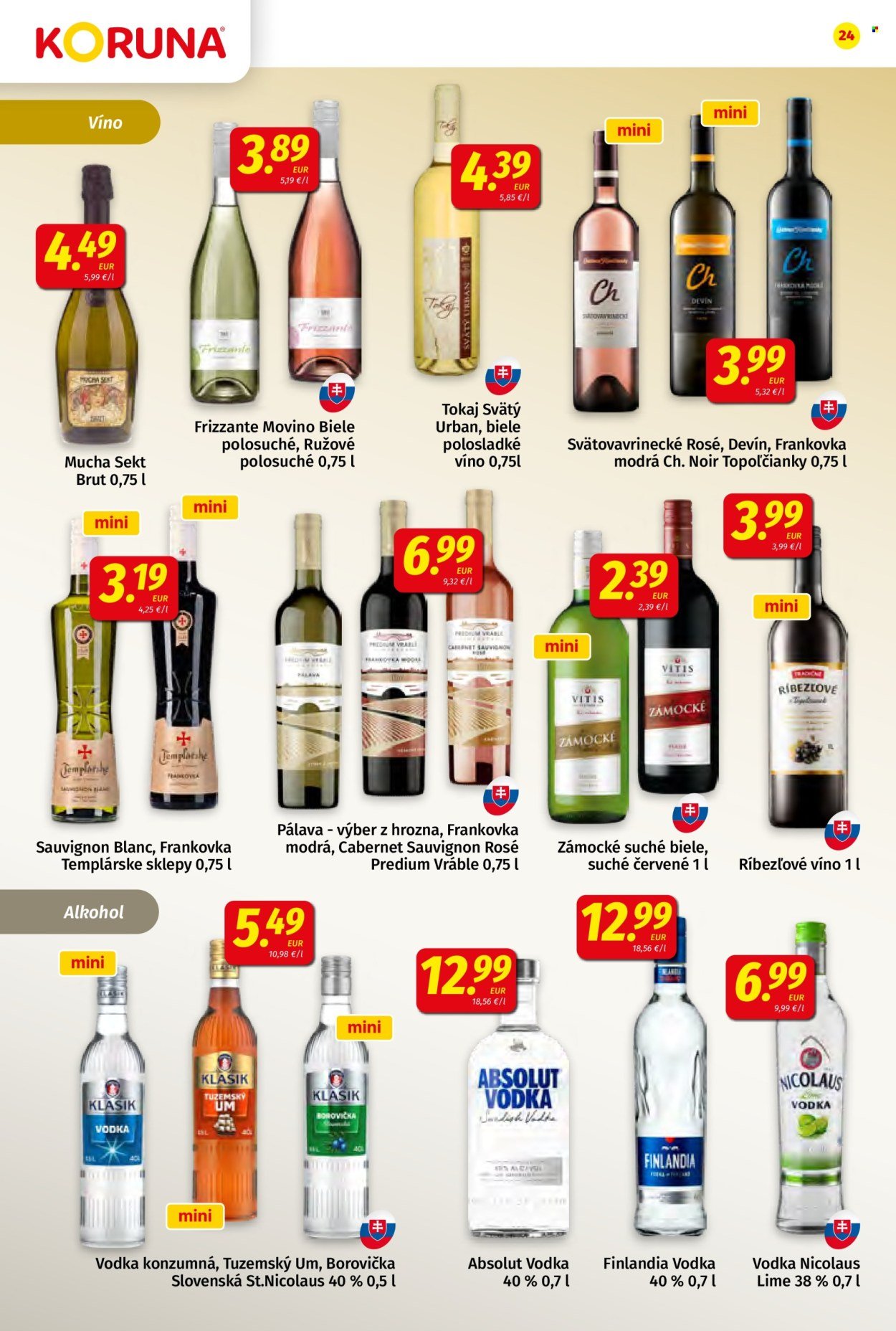POTRAVINY KORUNA leták - Od piatka 20.3.2026 (2026-03-20 - 2026-04-08) | 24