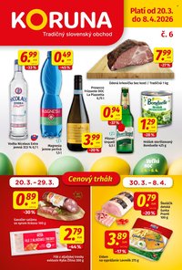 POTRAVINY KORUNA leták - Od piatka 20.3.2026 (2026-03-20 - 2026-04-08)