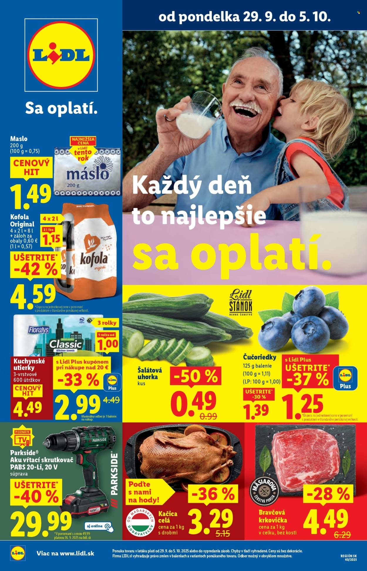 LIDL leták - Od pondelka 29.9.2025 (2025-09-29 - 2025-10-05) | 1
