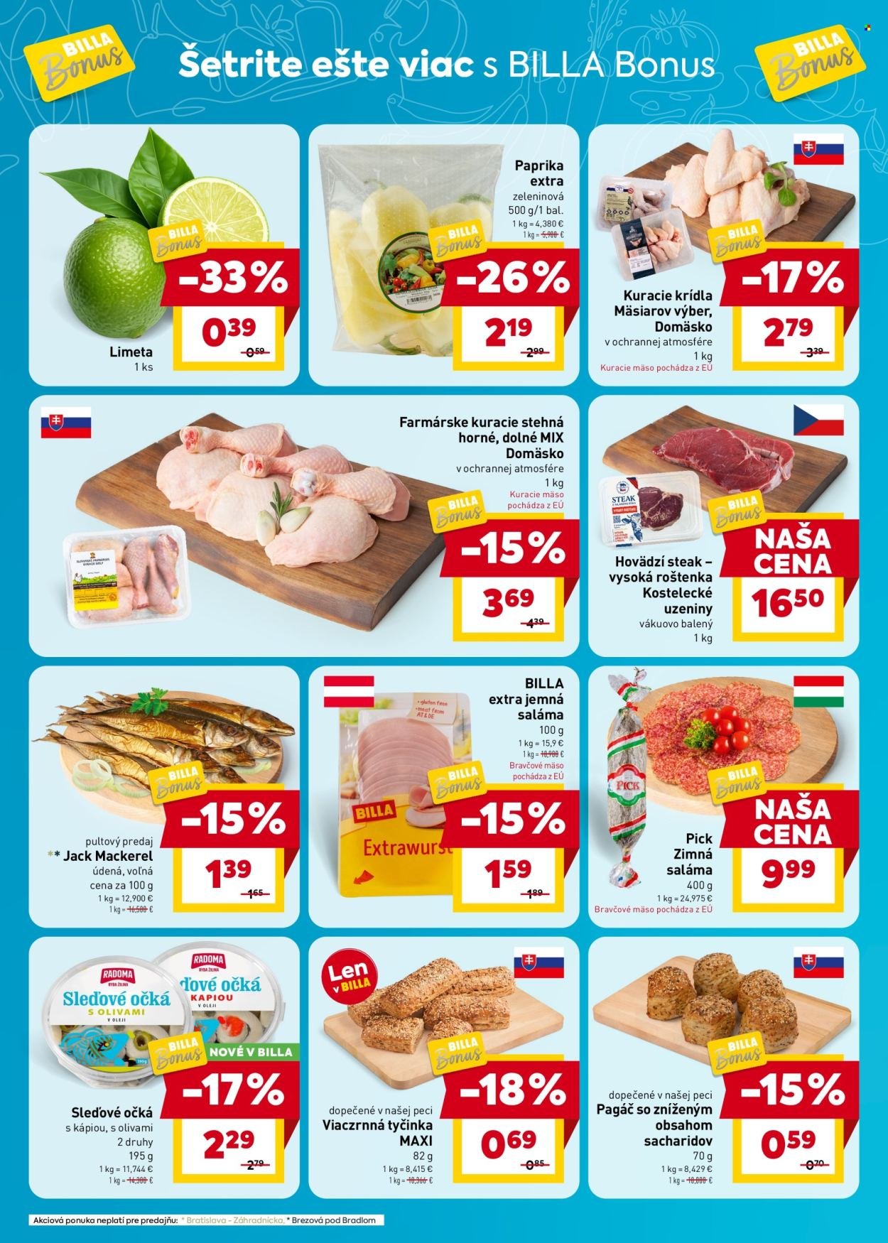 BILLA leták - Bonus leták