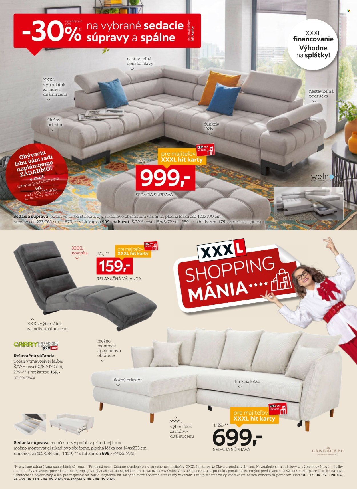 XXXLUTZ leták - Od pondelka 6.4.2026 (2026-04-06 - 2026-05-03) | 2