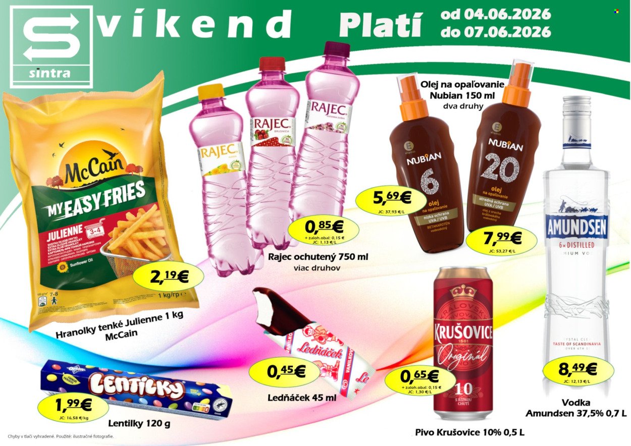 SINTRA leták - Od štvrtka 4.6.2026