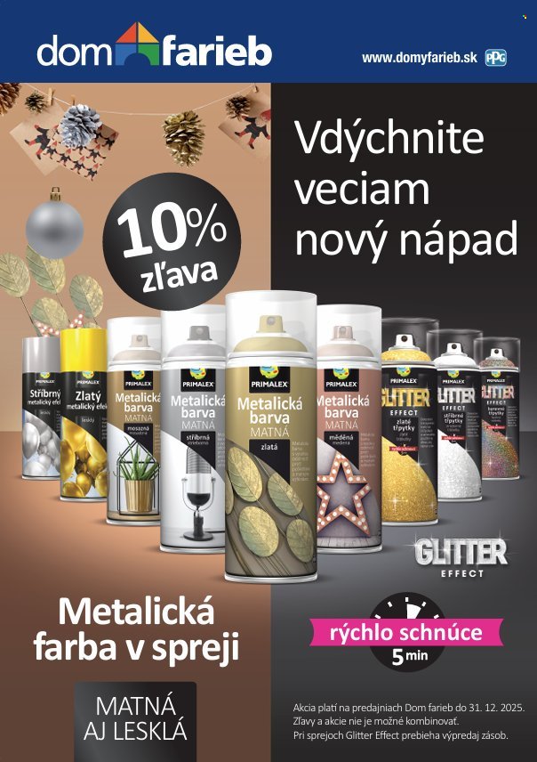 DOM FARIEB leták - Rozžiarte zimné dekorácie! (2025-12-03 - 2025-12-31) | 1