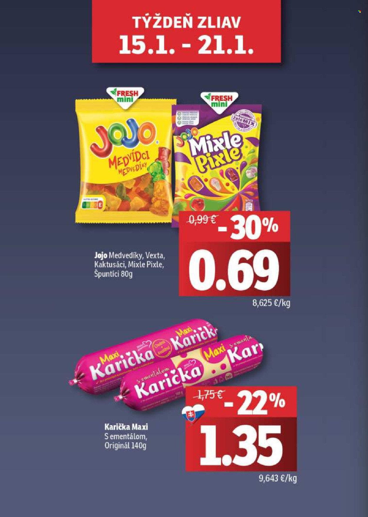 FRESH leták - Stredné a západné Slovensko (2026-01-15 - 2026-01-28) | 2