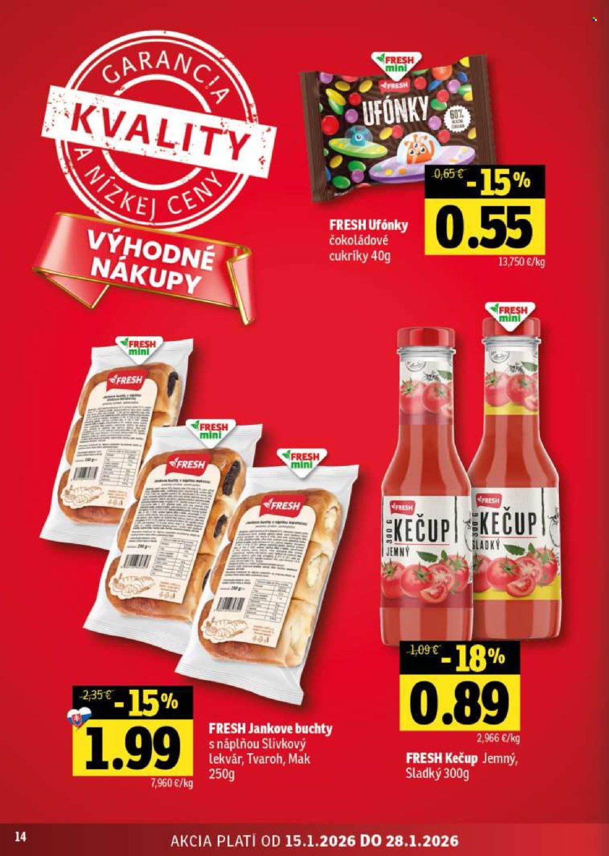 FRESH leták - Stredné a západné Slovensko (2026-01-15 - 2026-01-28) | 14