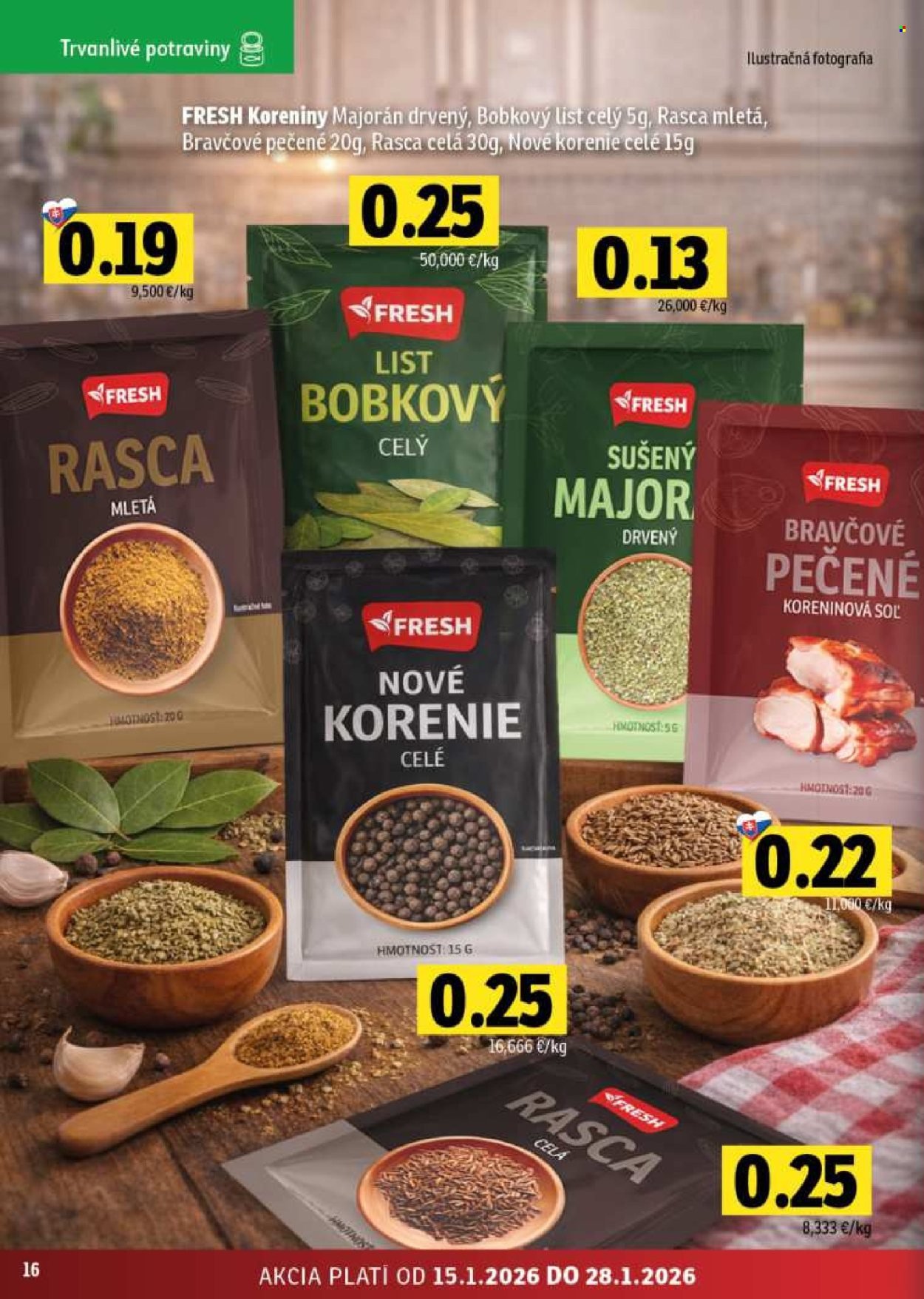 FRESH leták - Stredné a západné Slovensko (2026-01-15 - 2026-01-28) | 16