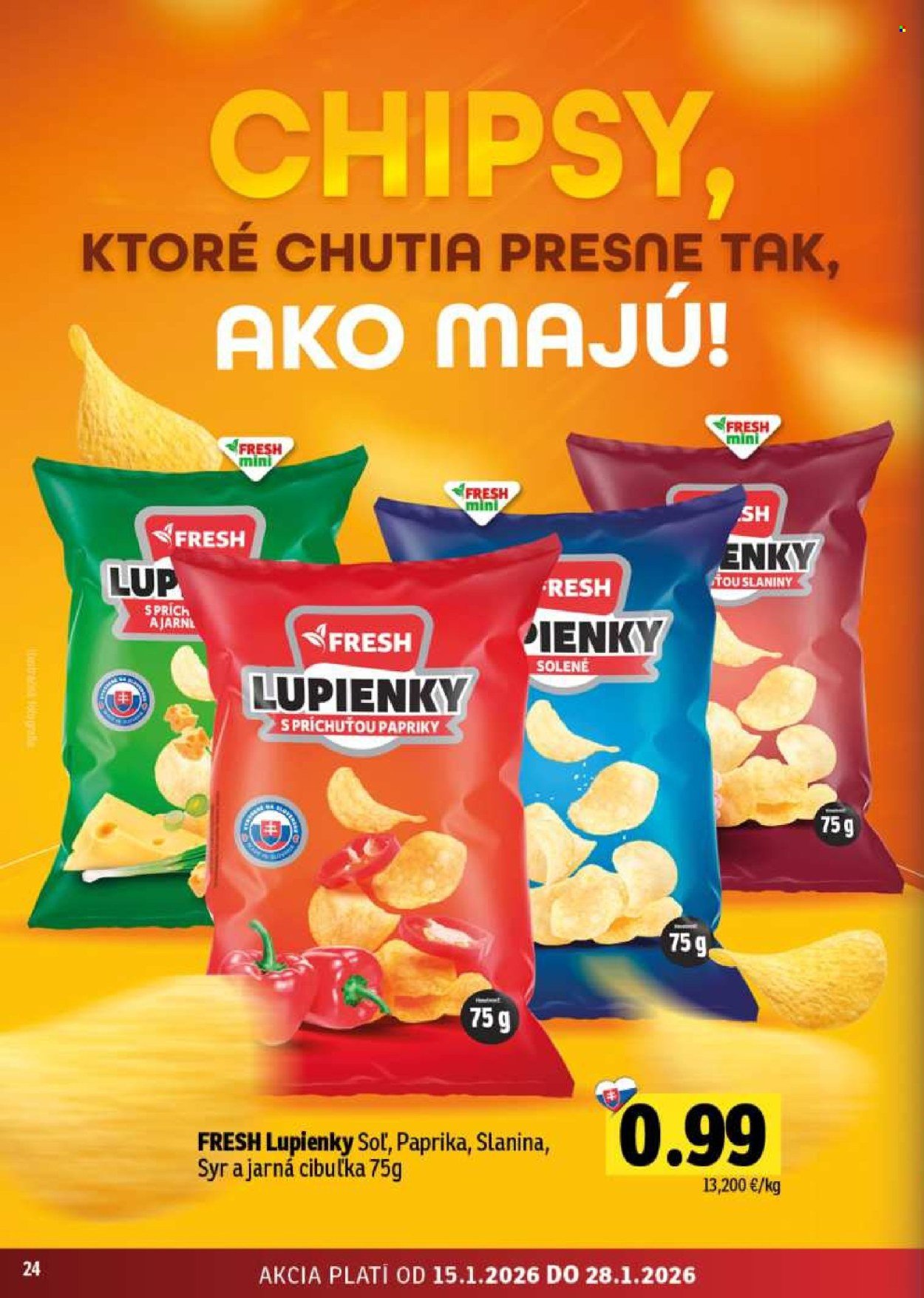 FRESH leták - Stredné a západné Slovensko (2026-01-15 - 2026-01-28) | 24