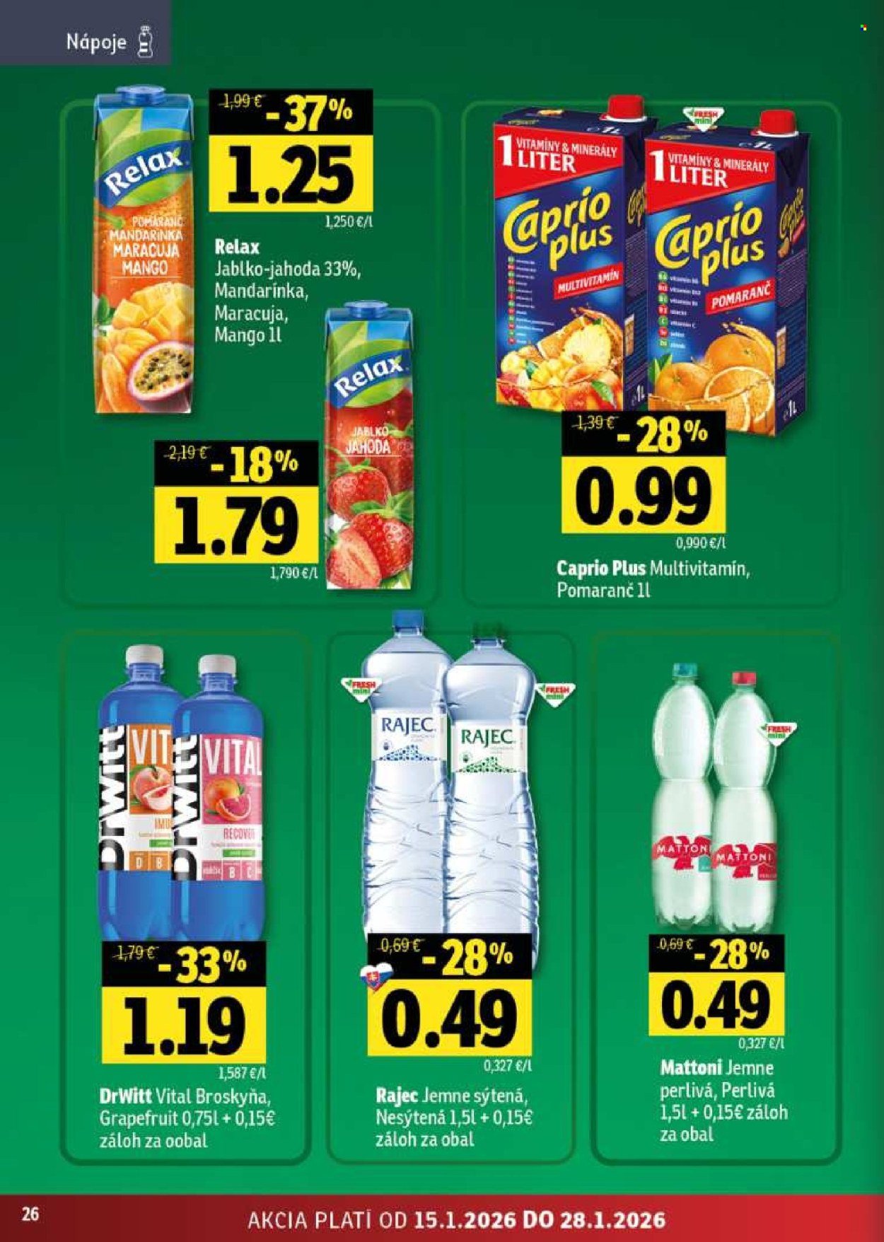 FRESH leták - Stredné a západné Slovensko (2026-01-15 - 2026-01-28) | 26