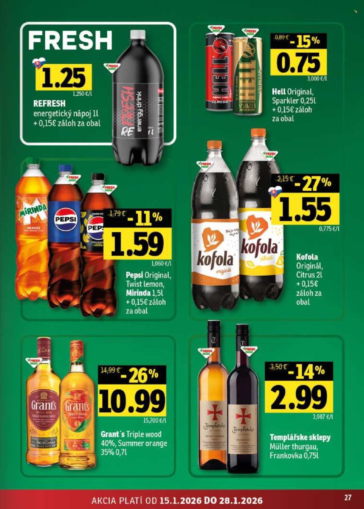 FRESH leták - Stredné a západné Slovensko (2026-01-15 - 2026-01-28) | 27