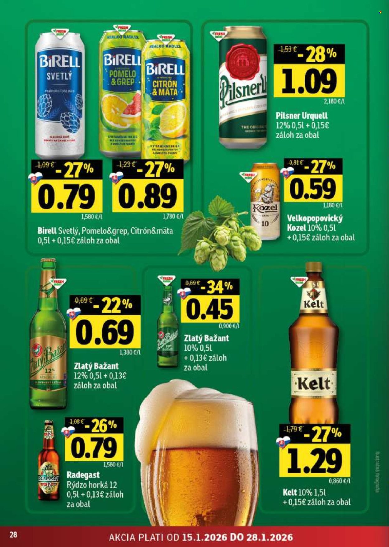 FRESH leták - Stredné a západné Slovensko (2026-01-15 - 2026-01-28) | 28