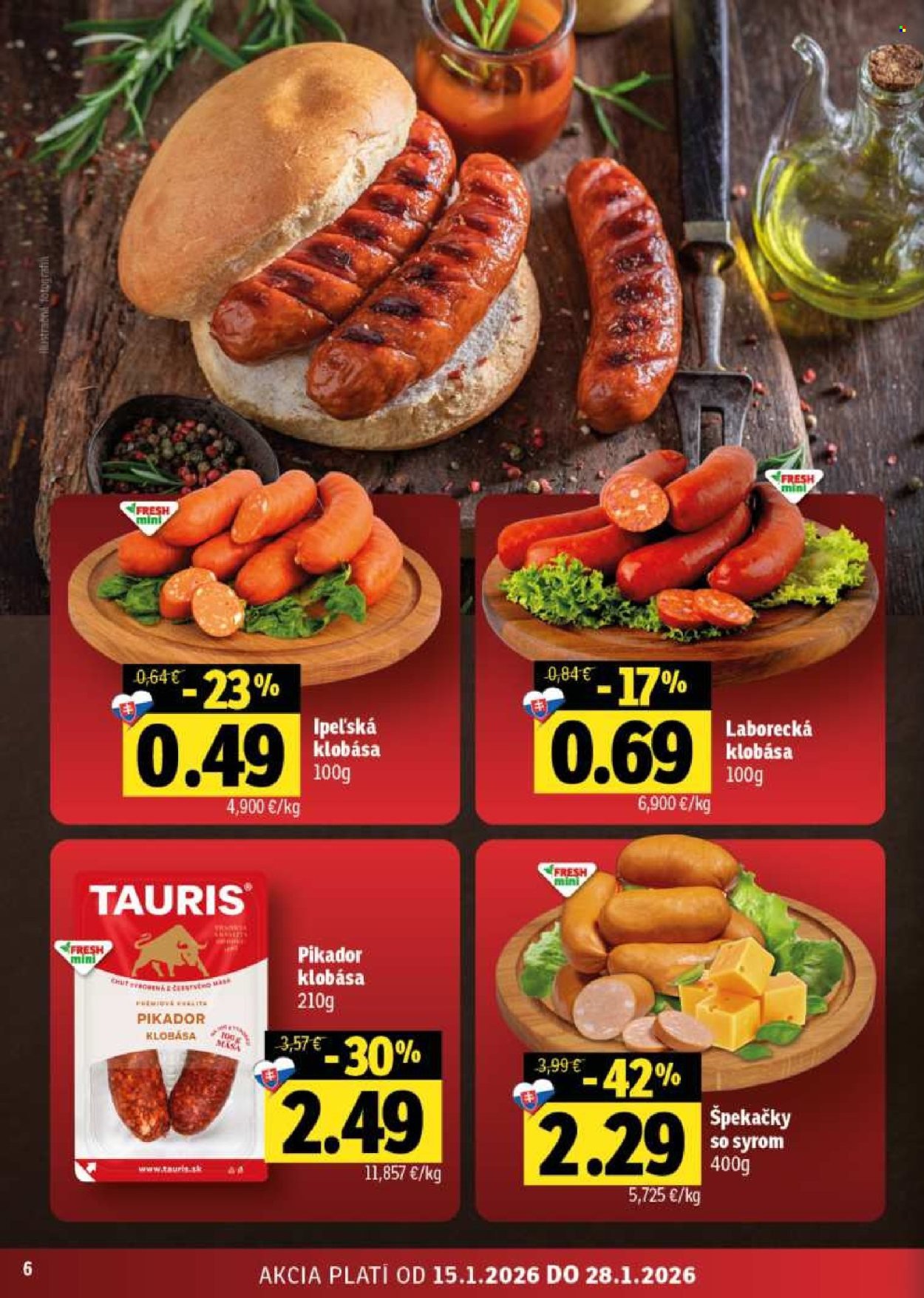 FRESH leták - Stredné a západné Slovensko (2026-01-15 - 2026-01-28) | 6