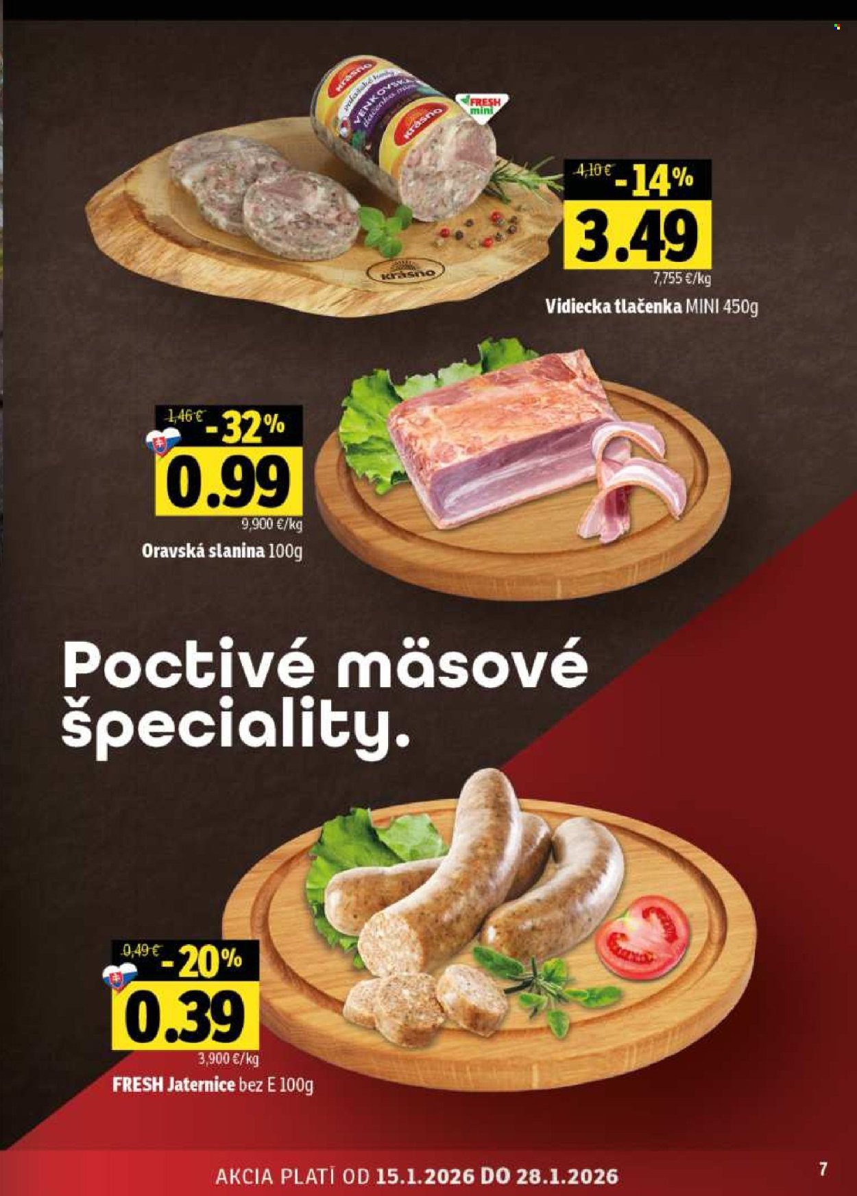 FRESH leták - Stredné a západné Slovensko (2026-01-15 - 2026-01-28) | 7