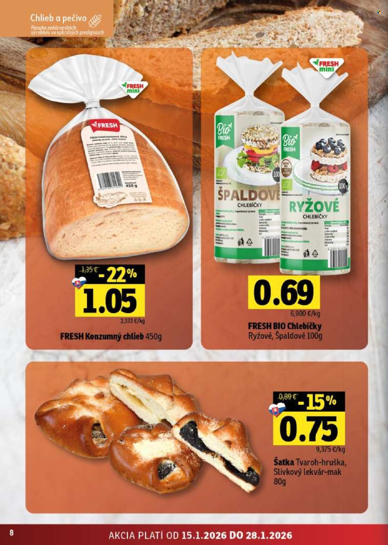 FRESH leták - Stredné a západné Slovensko (2026-01-15 - 2026-01-28) | 8