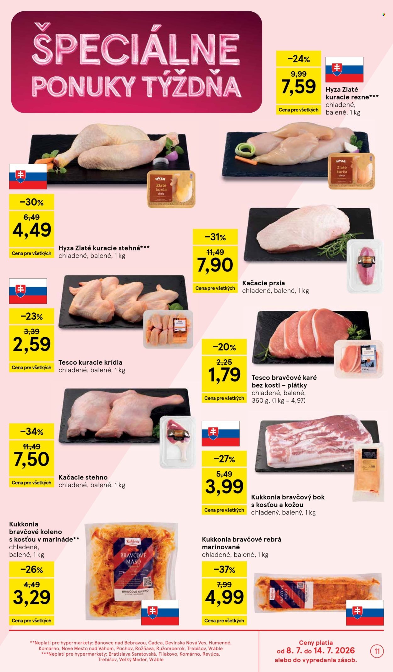 TESCO leták - Od stredy 8.7.2026
