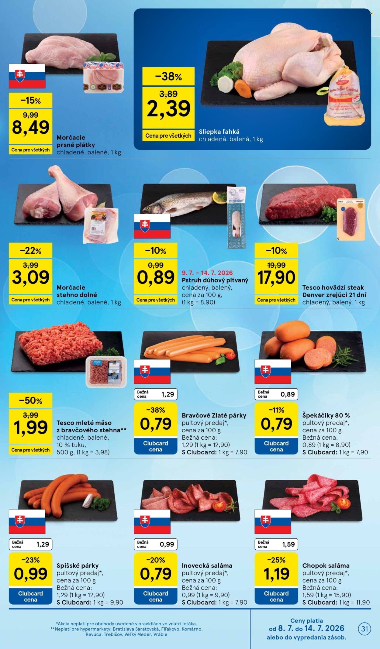TESCO leták - Od stredy 8.7.2026
