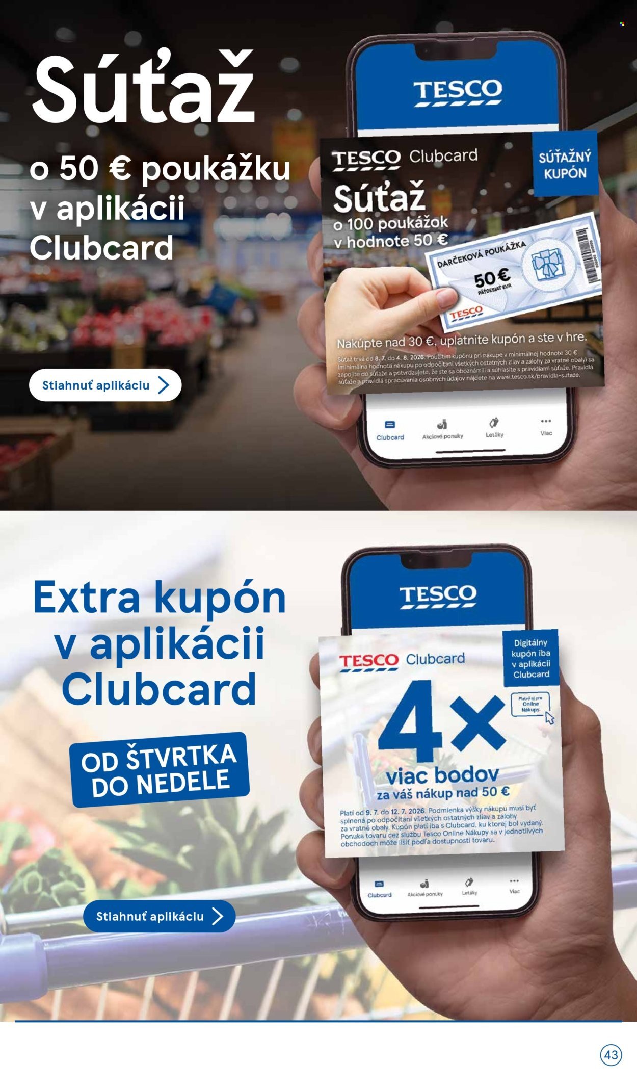 TESCO leták - Od stredy 8.7.2026