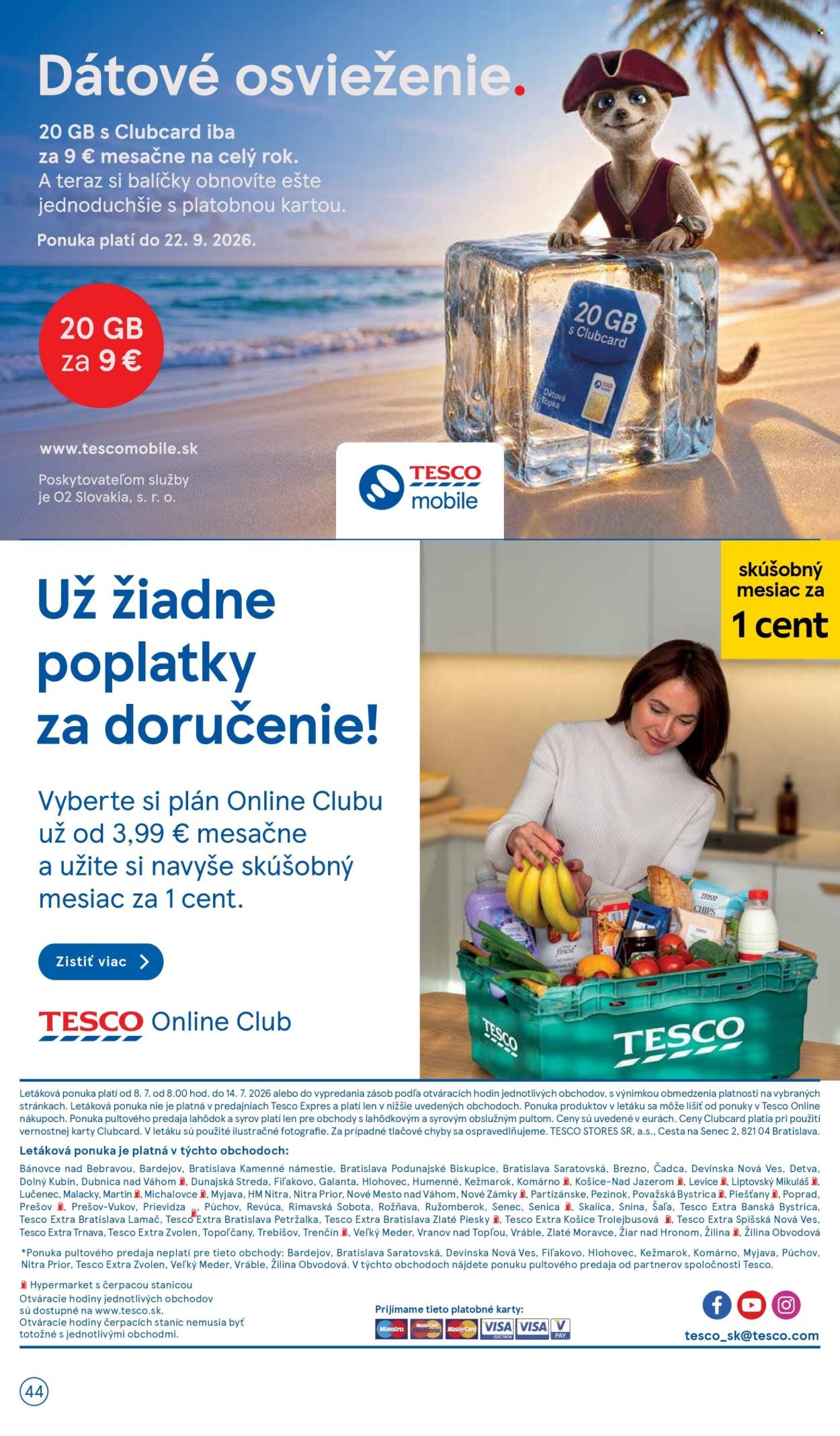 TESCO leták - Od stredy 8.7.2026
