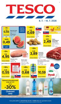 TESCO leták - Od stredy 8.7.2026