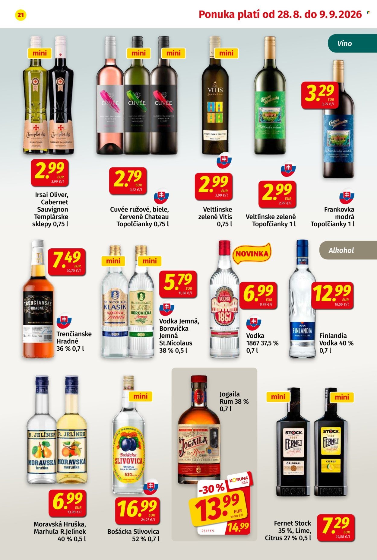 POTRAVINY KORUNA leták - Od piatka 28.8.2026