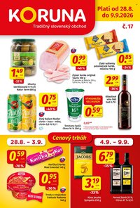 POTRAVINY KORUNA leták - Od piatka 28.8.2026
