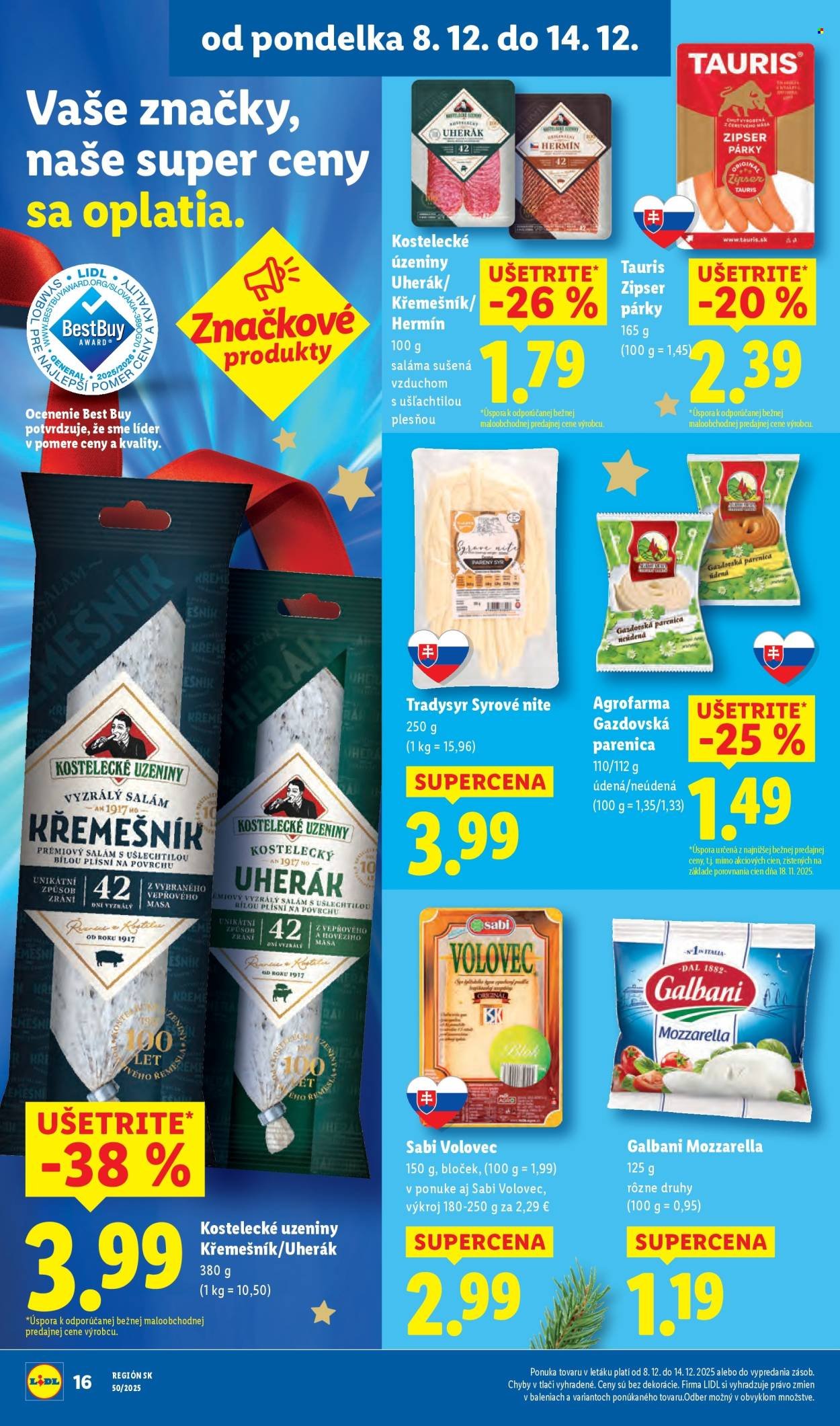 LIDL leták - Od pondelka 8.12.2025 (2025-12-08 - 2025-12-14) | 22